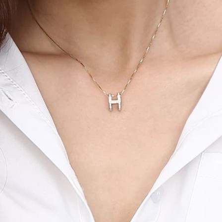 hermes pop h pendant white