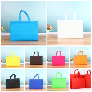 2pieces Folding non-woven tote bag custom supermarket clothing shopping bag non-woven bag food bag #1