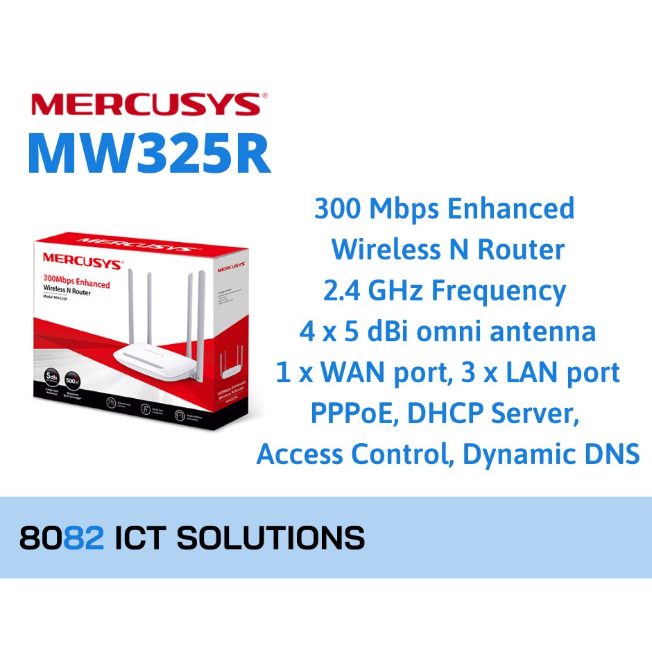 Mercusys Mw325r 300mbps Enhanced Wireless N Router Shopee Philippines