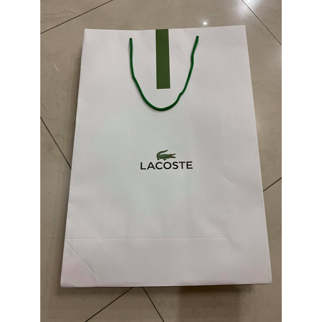 lacoste paper bag