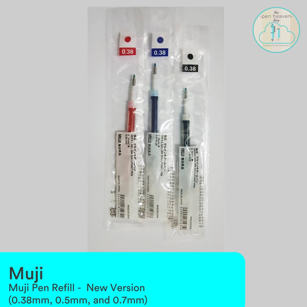 Muji Pens Refill Original (for Cap and Knock) | Shopee