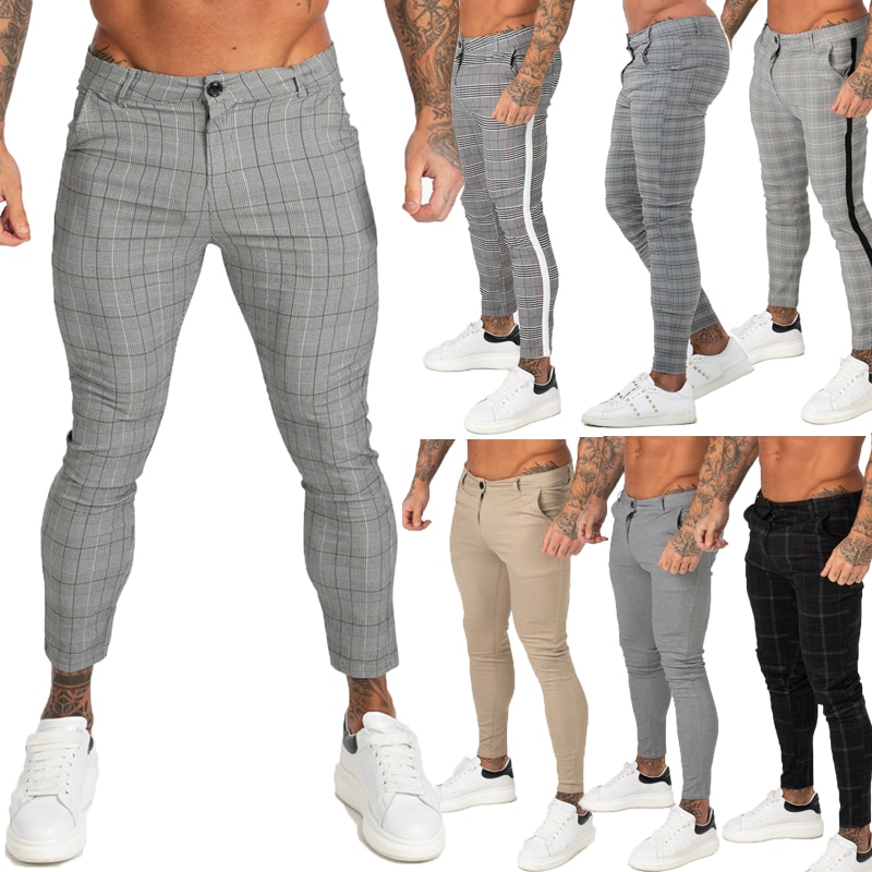 mens pants plaid