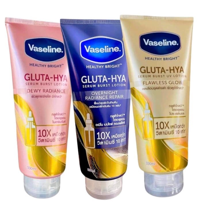 Authentic Vaseline Healthy Bright Gluta Hya Serum Dewy Radiance 200mL