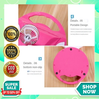portable led light with mini fan jr 5580