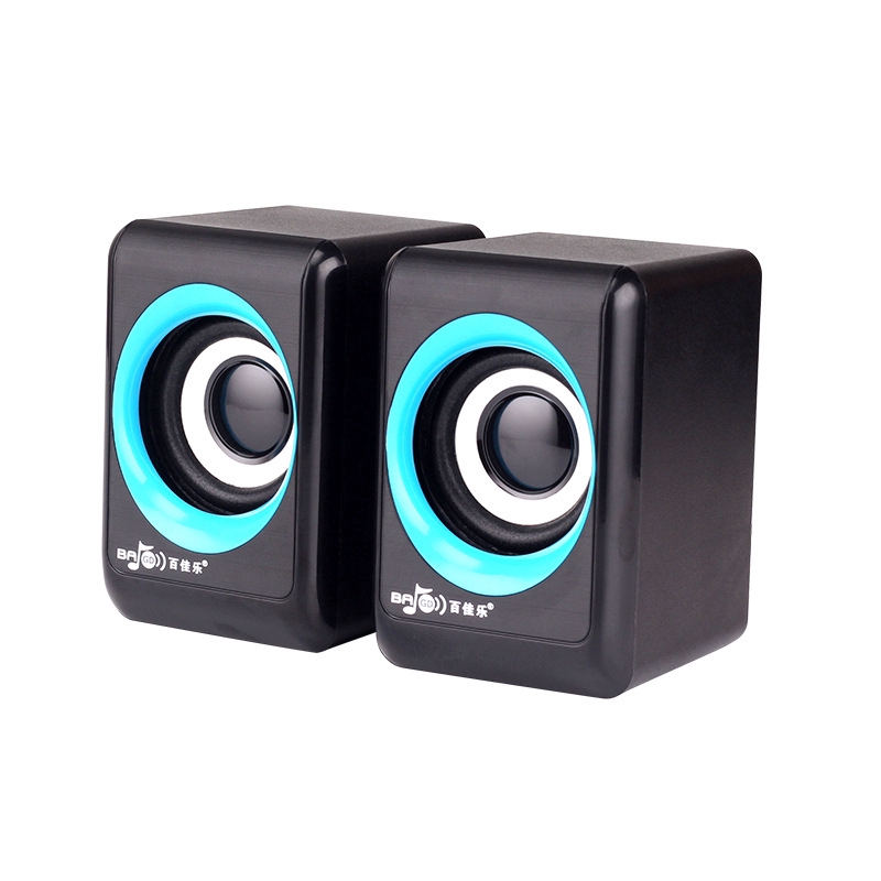 Wired Mini Computer Speakers LED USB 2 