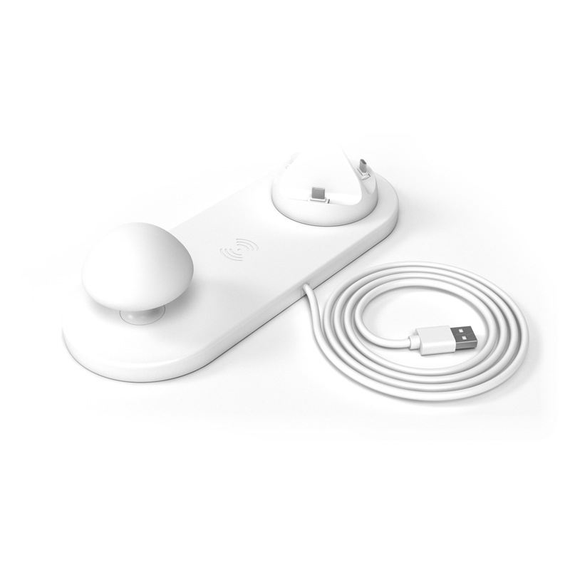 baseus mushroom lamp desktop wireless charger