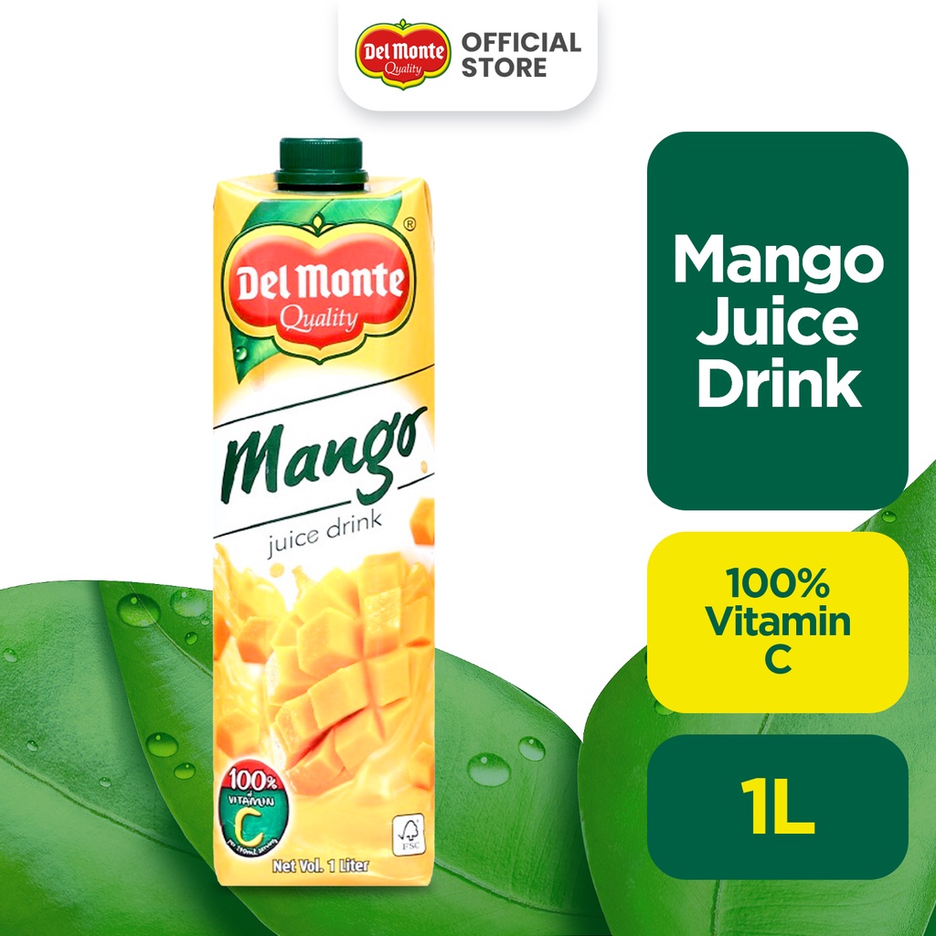 DEL MONTE Mango Juice Drink with Allnatural Sweetness 1L Tetra