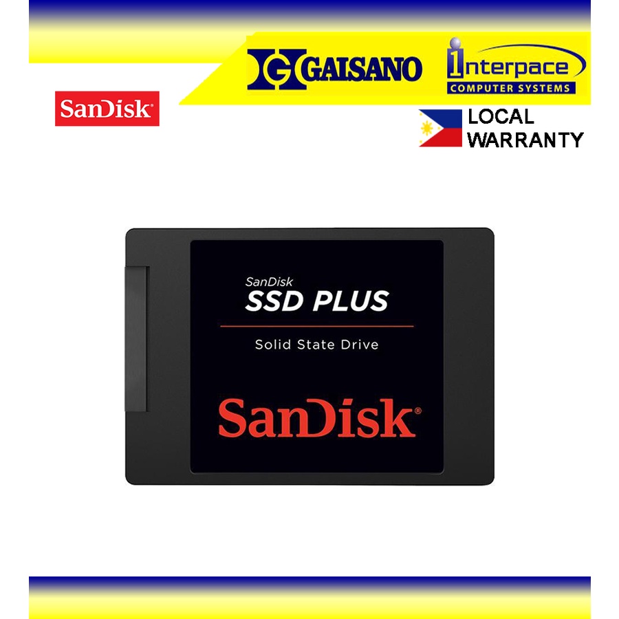 Sandisk Ssd Plus 480gb Internal Ssd Sata Iii 6gb S 2 5 7mm Sdssda 480g G26 Shopee Philippines