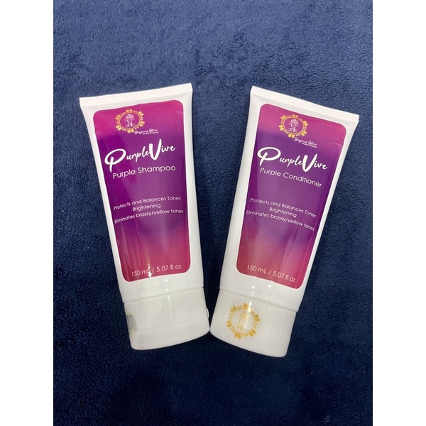 Original Organic Purple Vive Shampoo and Conditioner Shopee Philippines