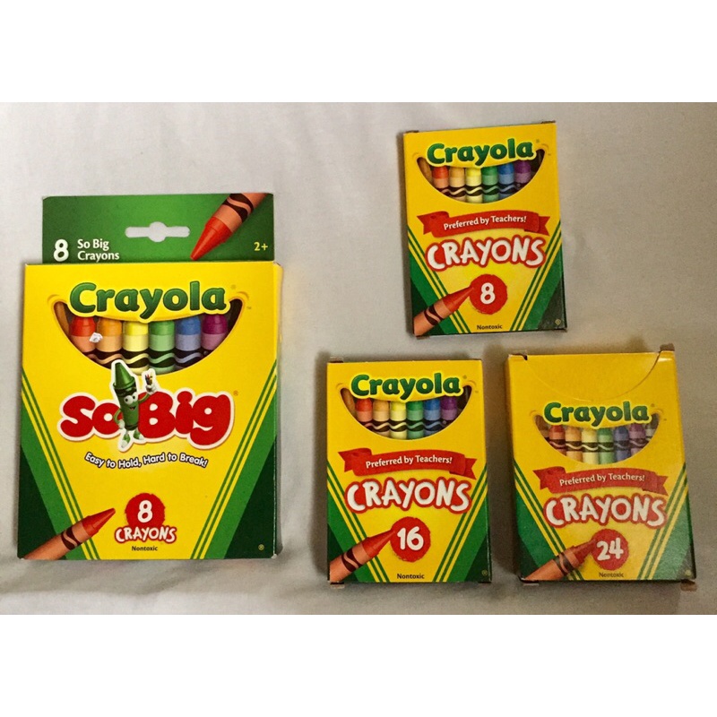 CRAYOLA CRAYONS Original So Big, 8, 16, 24, colors | Shopee Philippines