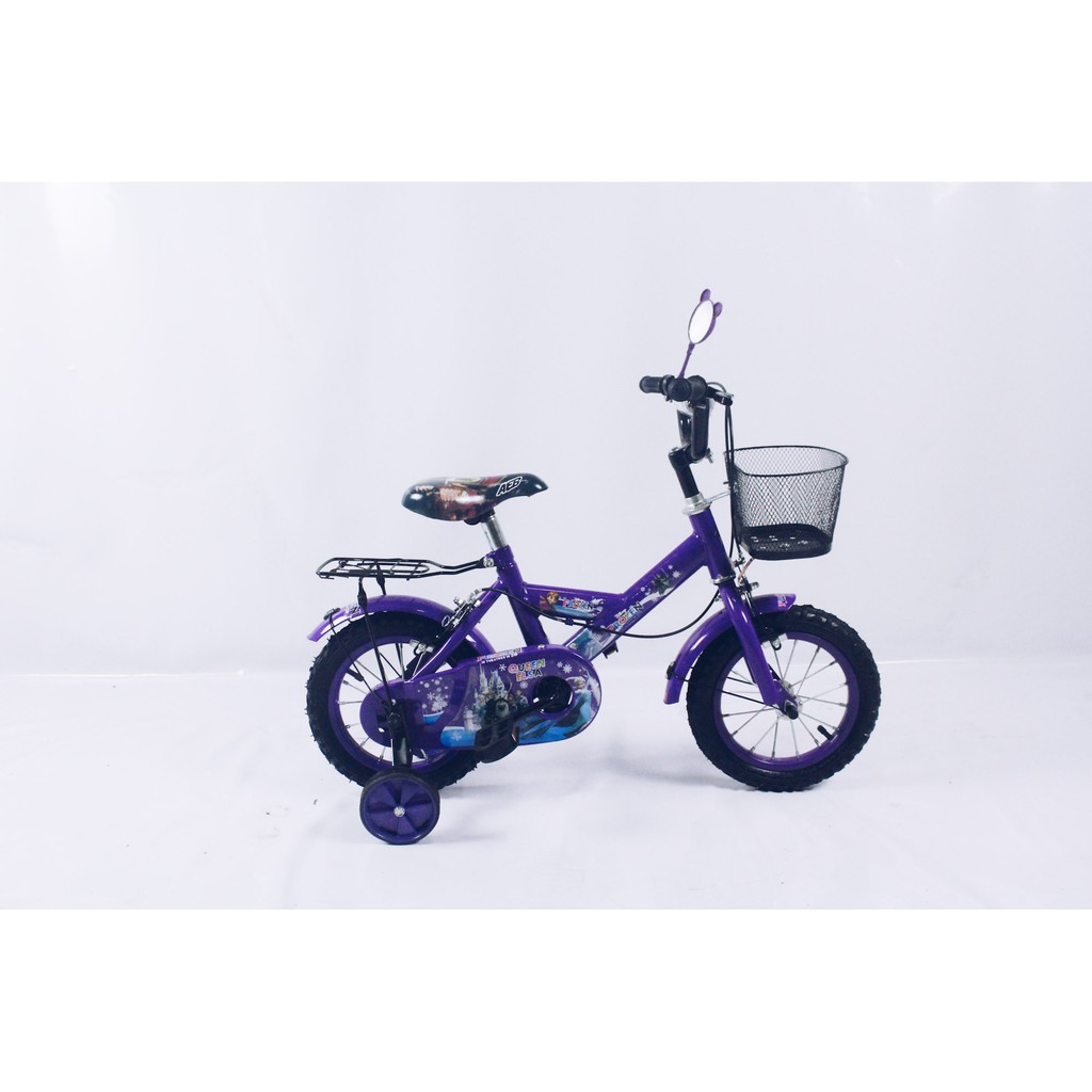 Queen Elsa Kids Bike 12'' with Basket 34 Years Old Shopee Philippines