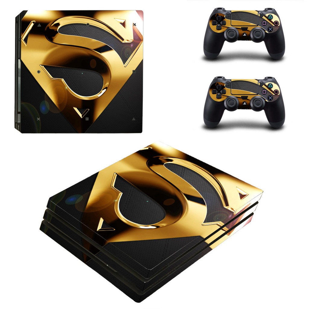 Superman PS4 Pro Skin Sticker For Sony PlayStation 4 Console and Controllers PS4 Pro Skin ...