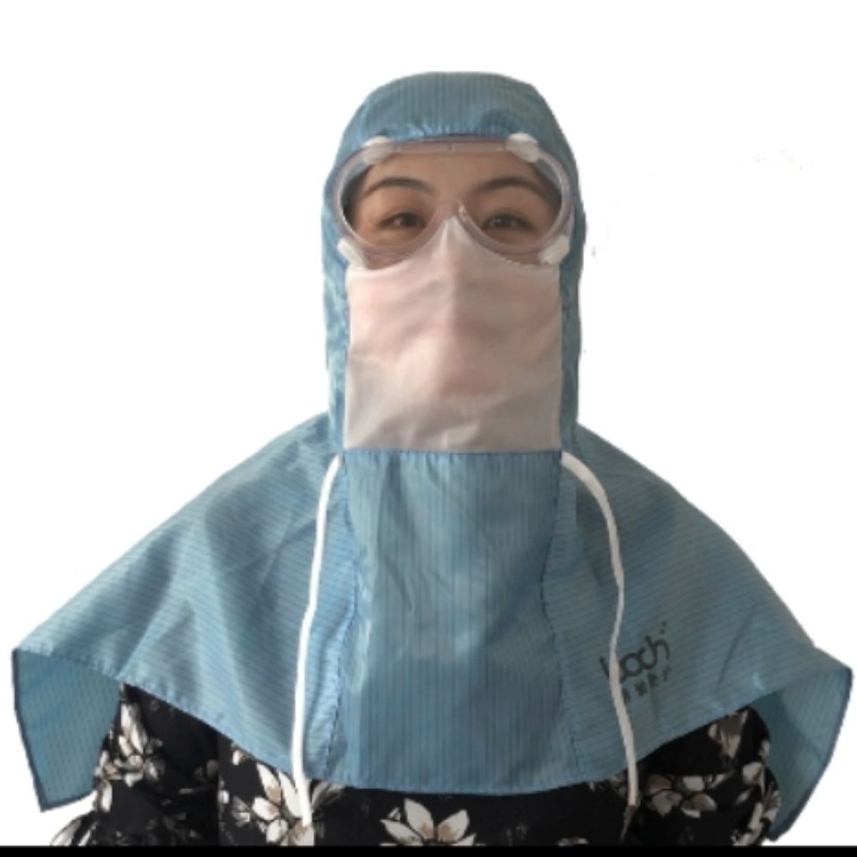 Dust cap℗Bochi anti-dust cover cap shawl hat polishing workshop all-inclusive mask anti-fog, non-fa