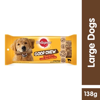 PEDIGREE Dog Treats – Good Chew Treats for Dogs in Beef Flavor, 138g. Dog Treat Snack for Large Dogs