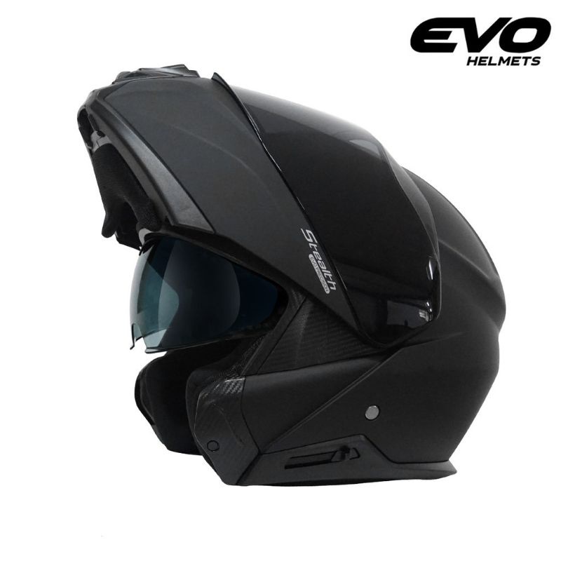 EVO HELMET VXR 4000 Modular Dual Visor Matte black glossy black