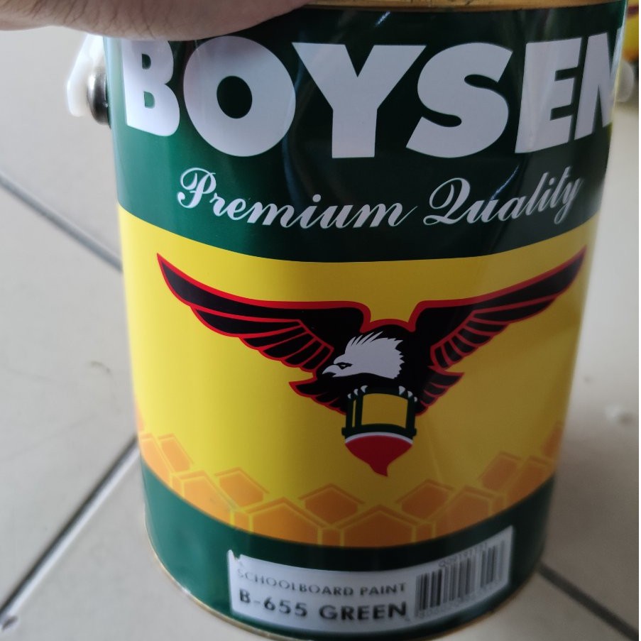 BOYSEN Schoolboard Blackboard Bulletin Board Slating Paint Green BS655 4Liters / Gallon