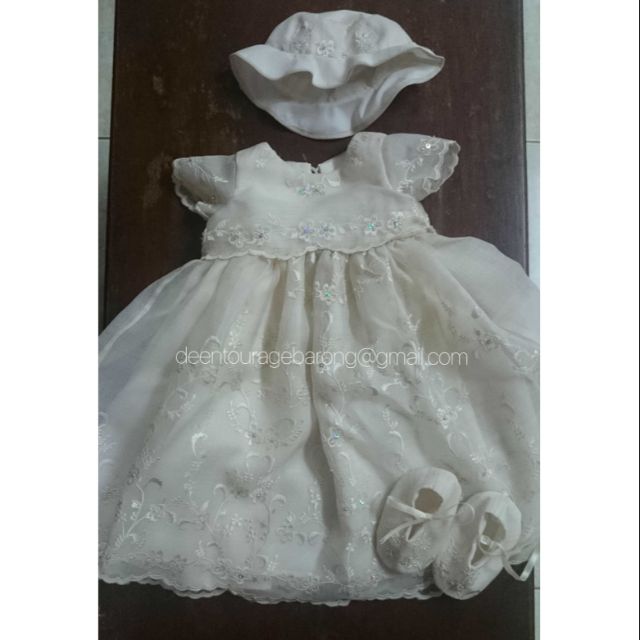 organza christening gown