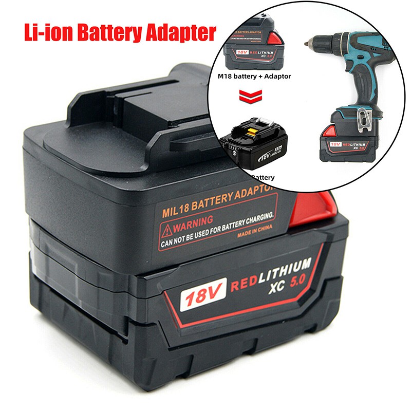 Milwaukee M18 18V to MAKITA 18V BL Series Li-ion Battery Adapter