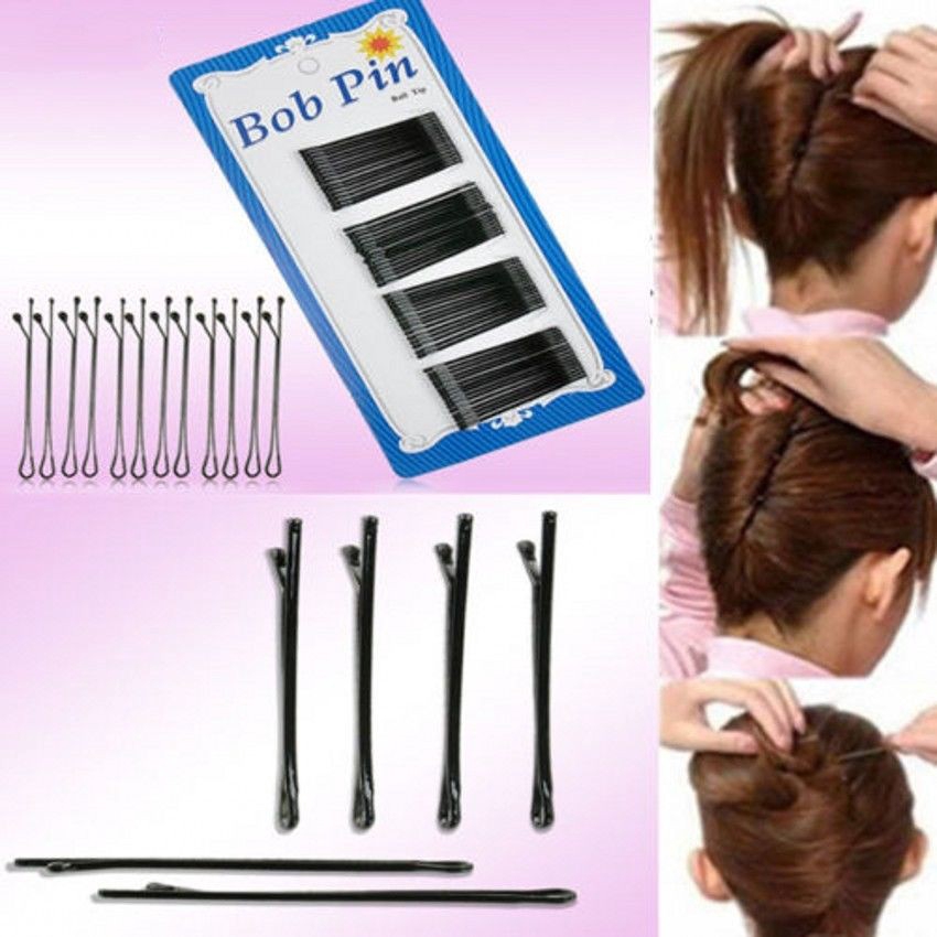 60pcs Lot Invisible Hair Clips Flat Top Bobby Pins Grips Shopee