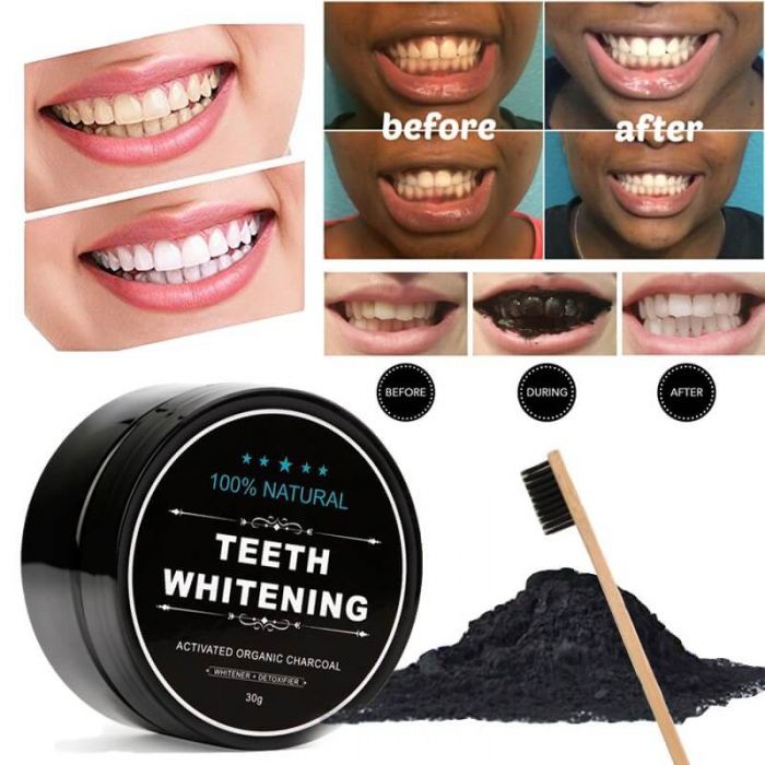 (COD) TEETH WHITENING Activated Organic Charcoal Powder Toothpaste ...