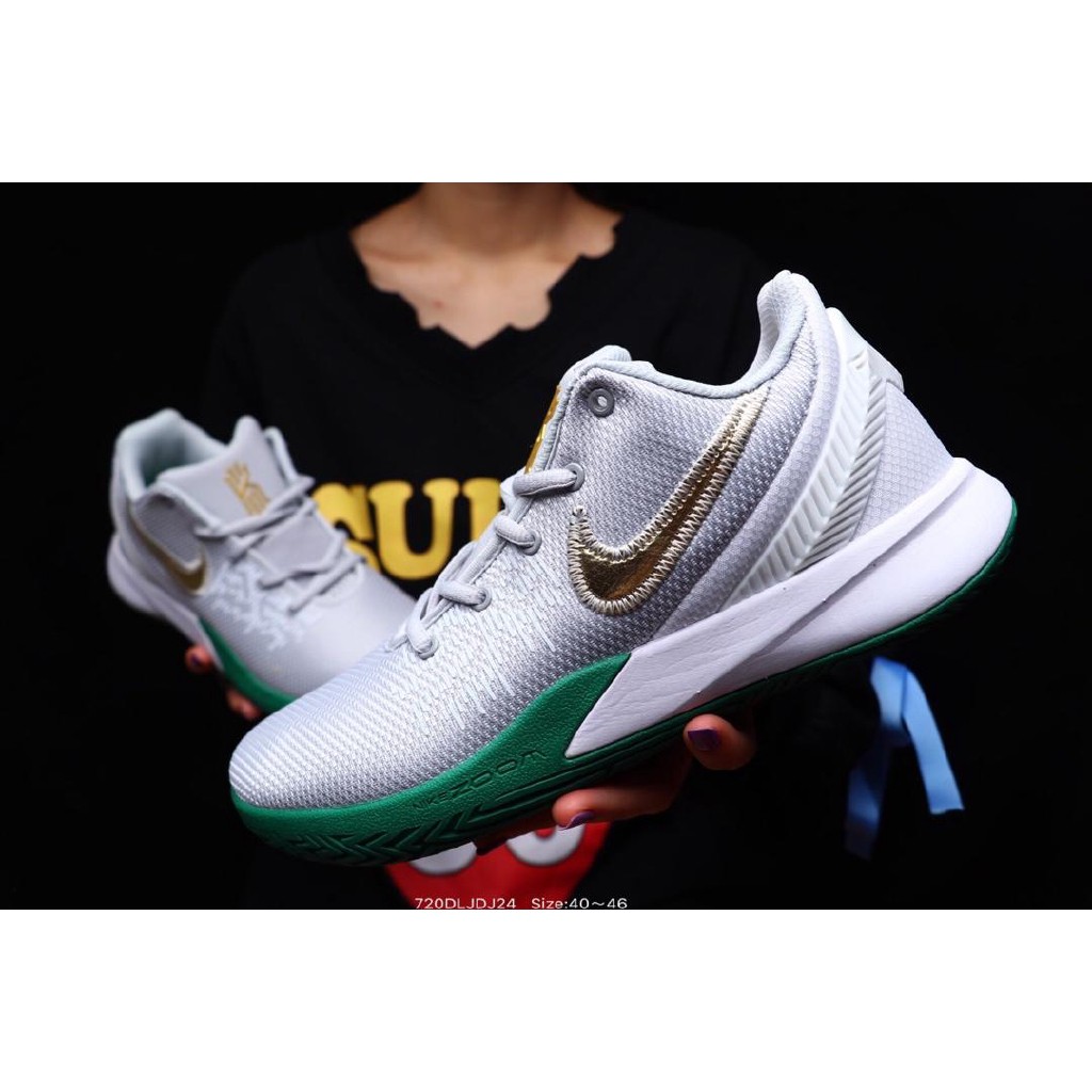 Grade School Nike Kyrie 5 Black Rainbow Soles Sneaker