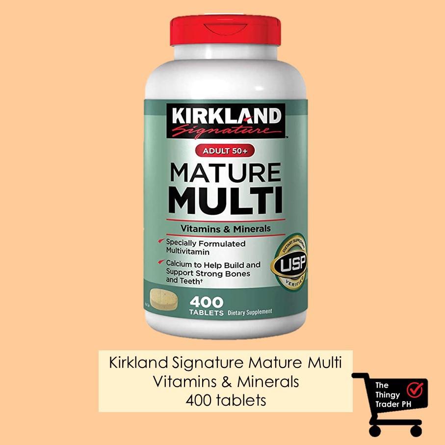 Kirkland Signature Adult 50+ Mature Multi Vitamins & Minerals 400