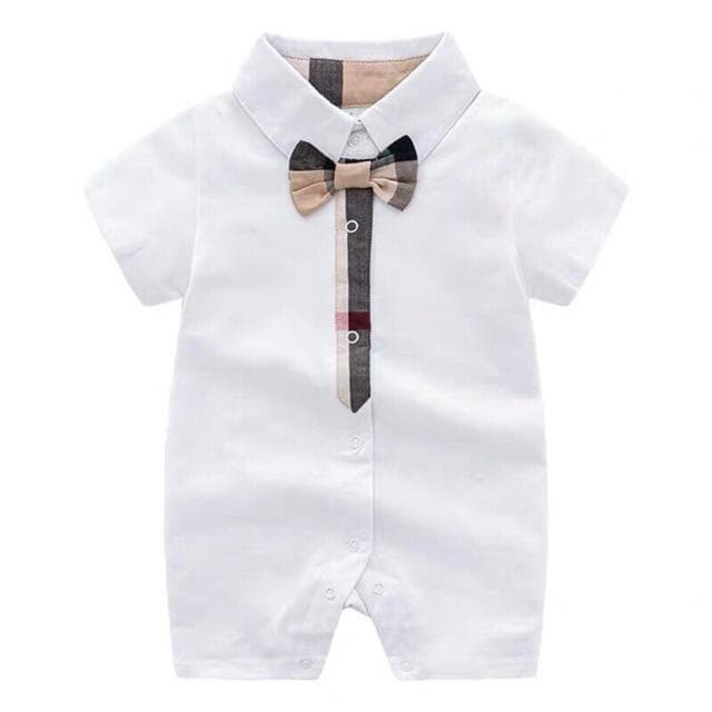 boys white jumpsuit