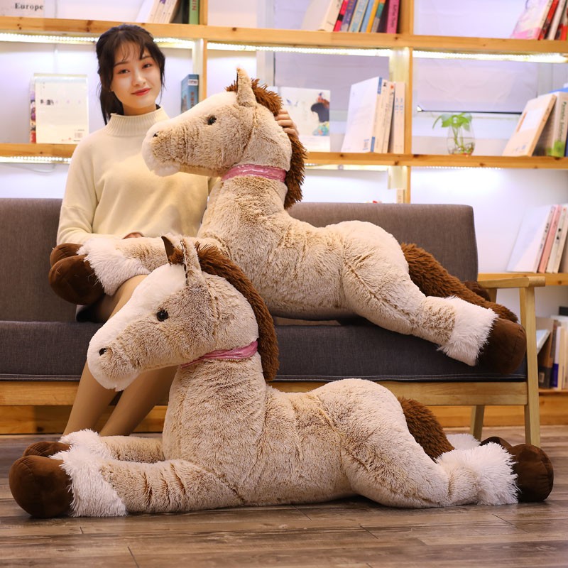 large stuffed animal horse