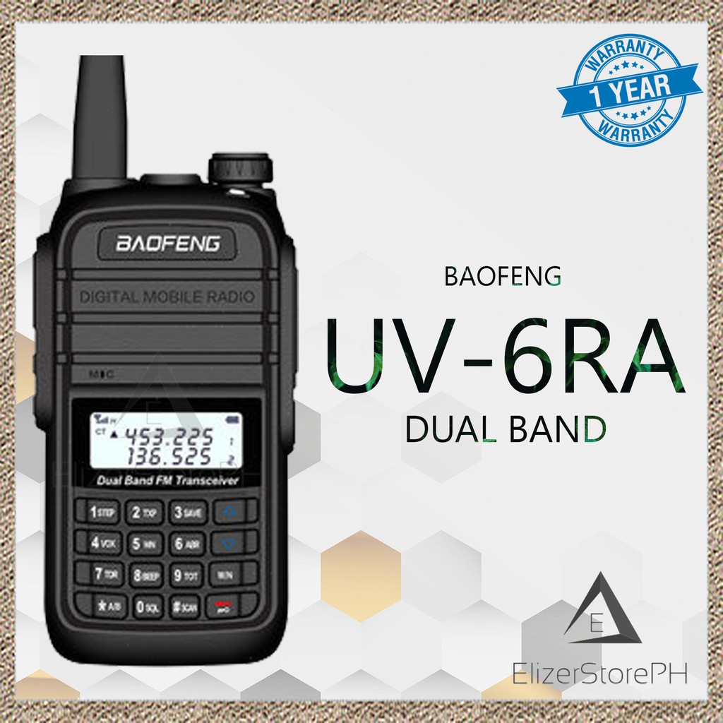 Original Baofeng Philippines Uv6ra Water Resistant Dual Band Radio Official Baofeng Shopee 5550