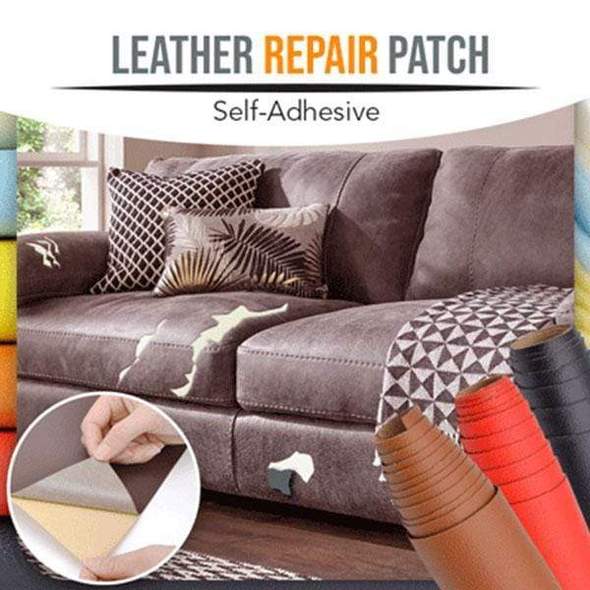 Leather Repair Self Adhesive Patch, How To Patch Leather Couch Cushion