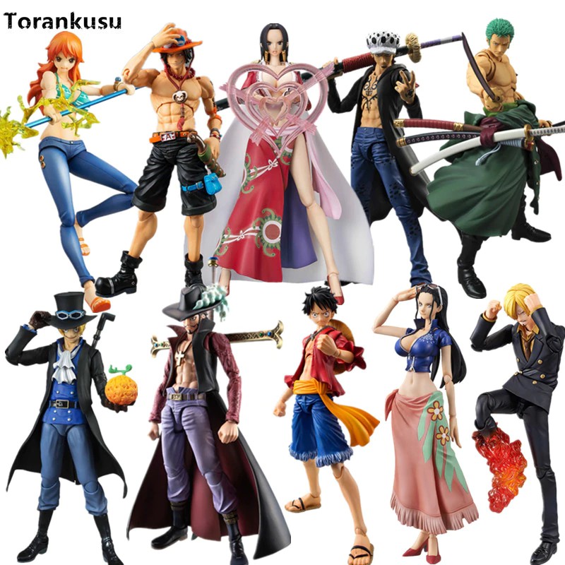 One Piece Luffy Zoro Nami Ace Law Sabo Vah Pvc Action Figure Model Toys For Children One Piece Anime Shopee Philippines