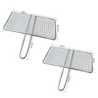 35 * 19 /40 * 21.5 cm Non Stick Grilling Mats BBQ Mesh Barbecue Basket Grill Tool With Fish O2C8 #8