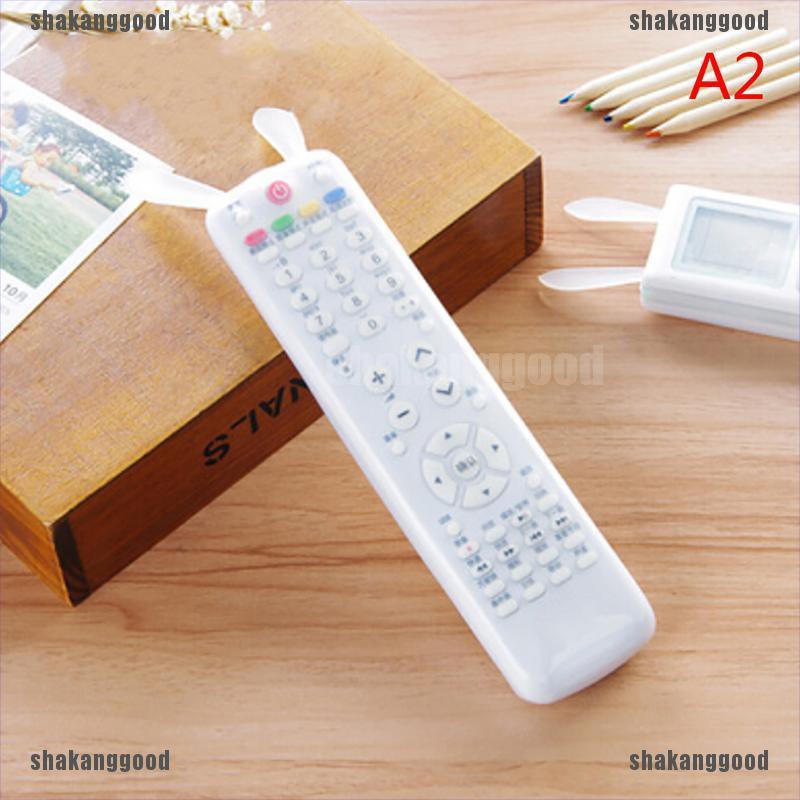 SKPH 1Pc silicone TV remote control dust cover storage bag protective holde
