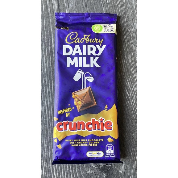 Cadbury Dairy Milk Crunchie (proudly made in Tasmania) Shopee Philippines