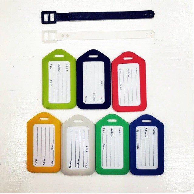 self adhesive luggage tags