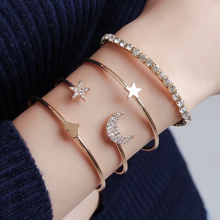Kaitobe Bracelet for Women Natural Stone Moon Bracelets Adjustable Strand Jewelry Couples Friendship Bracelets Gifts