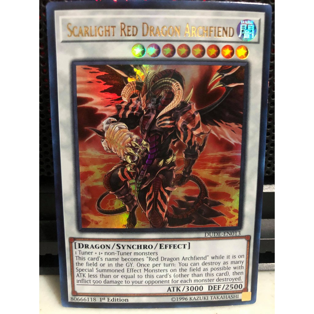 Scarlight Red Dragon Archfiend Dude En013 Ultra Rare 1st Edition Yu
