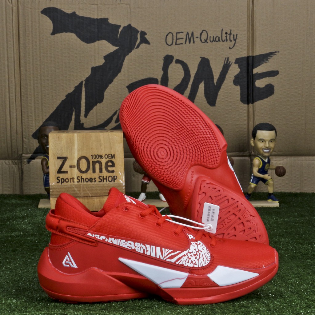 giannis antetokounmpo shoes red