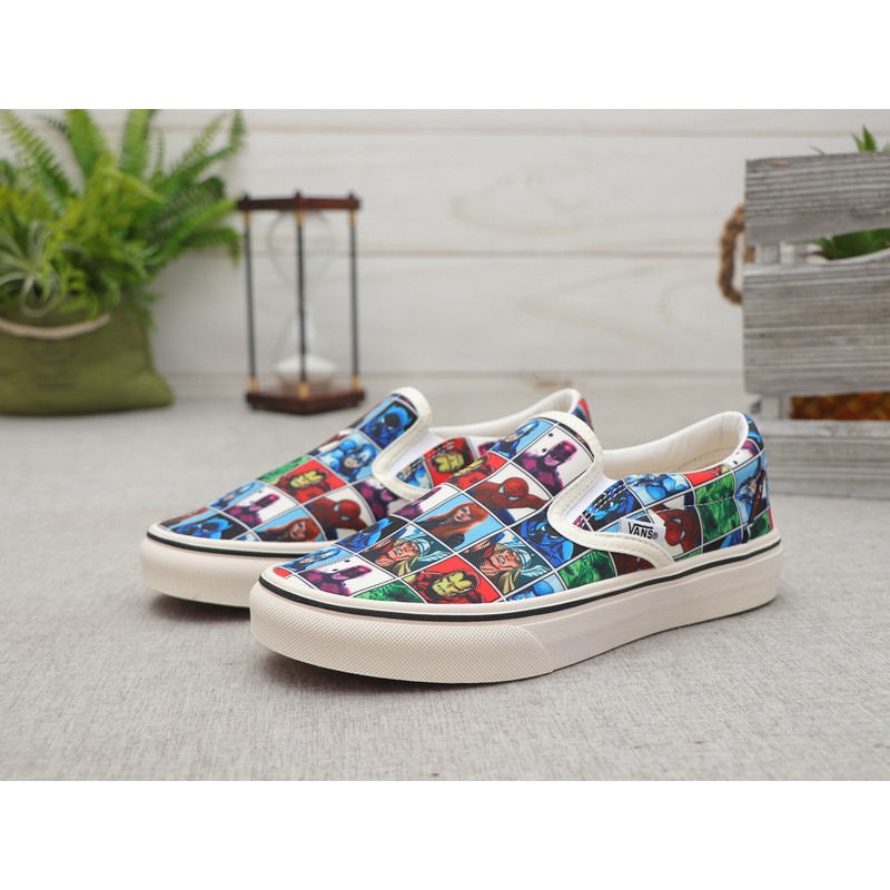 vans marvel slip ons