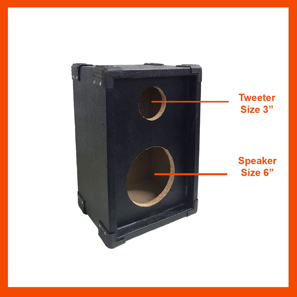 1PC Speaker Box 2Way for 6 Inches Speaker (Particle Board) Shopee