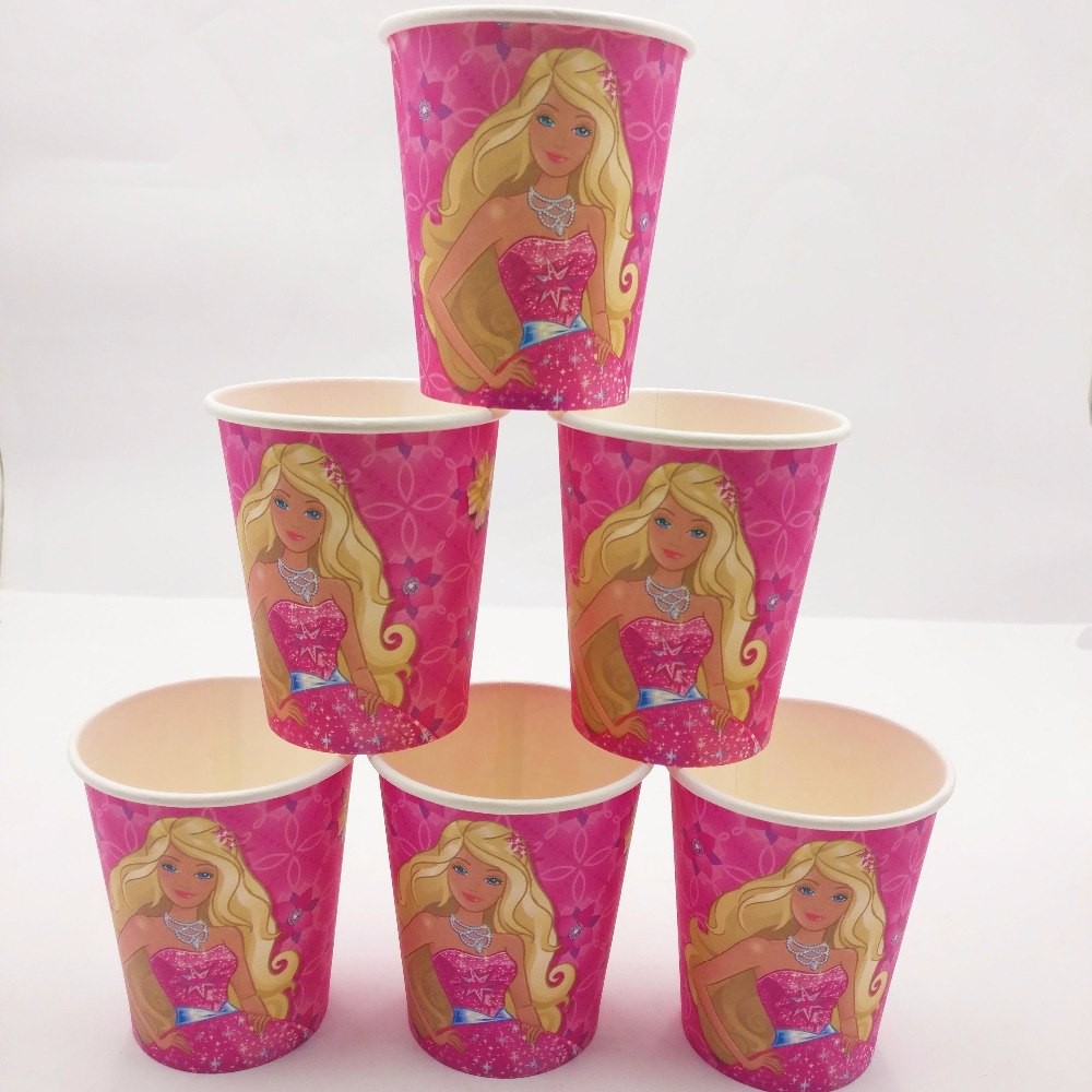 barbie plastic cups