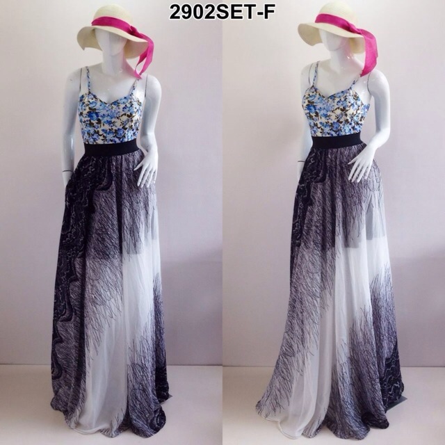 corset top maxi dress
