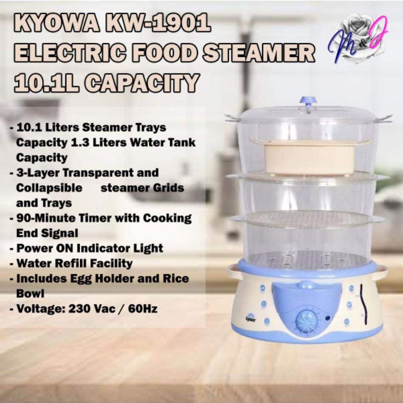 KYOWA ELECTRIC FOOD STEAMER 10.1L CAPACITY Shopee Philippines