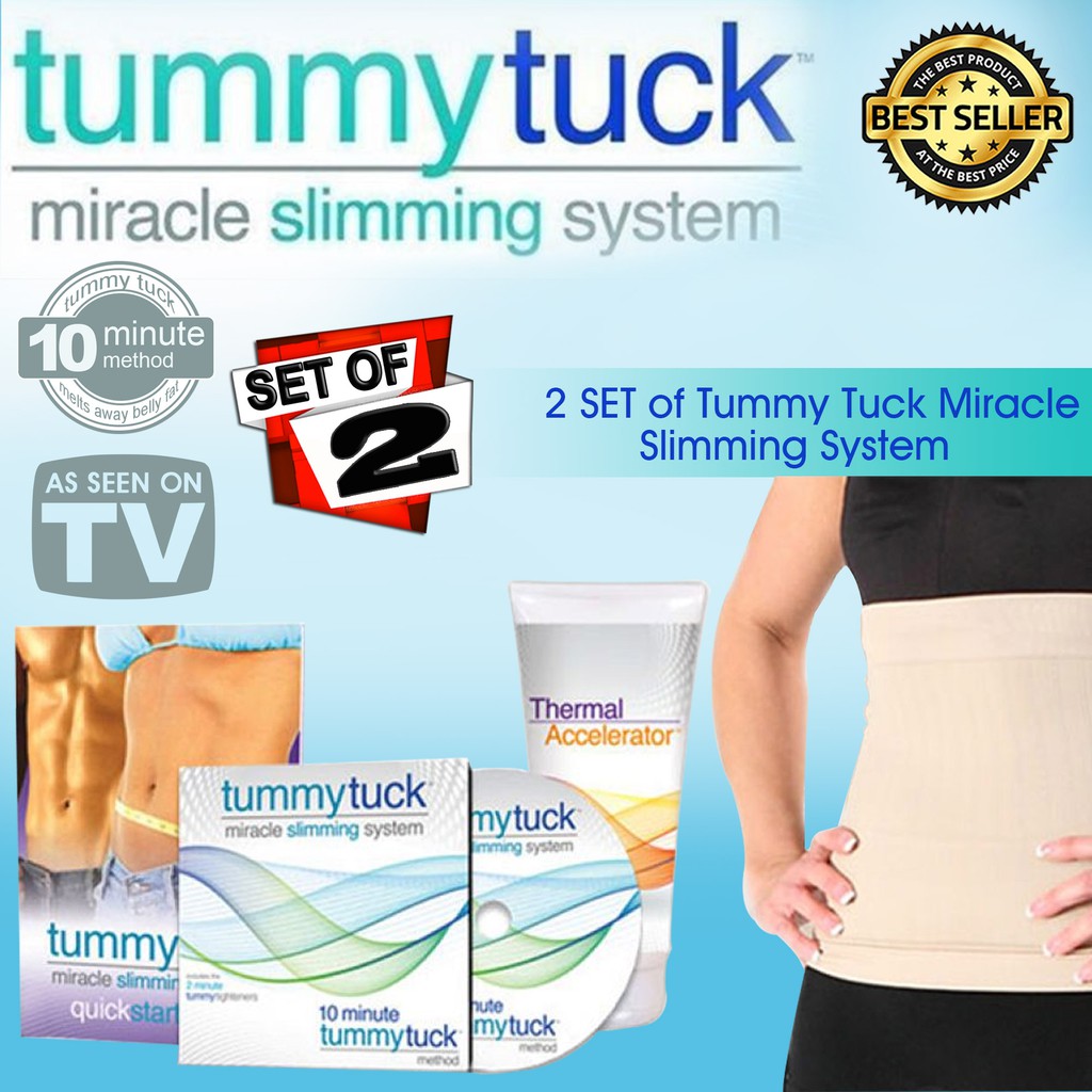 Authentic Tummy Tuck Miracle Slimming System (Set of 2