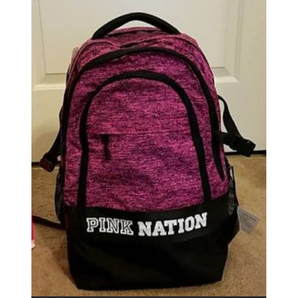 victoria's secret pink collegiate backpack black