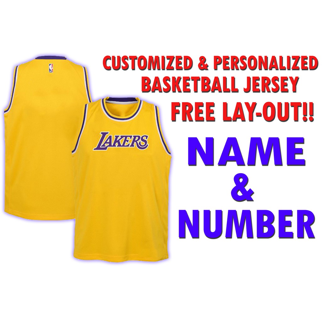 lakers jersey custom name