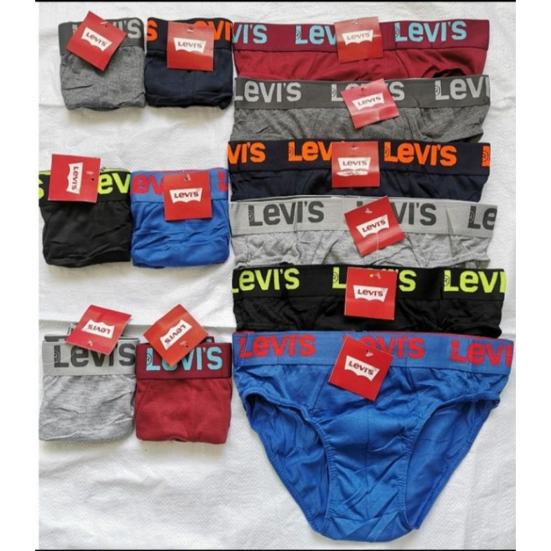 12pcs/6pcs levis brief for mens underwear cotton | Shopee Philippines