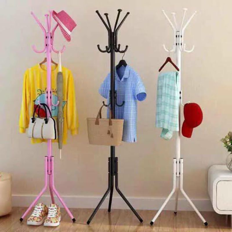 12 Hook Bag Rack Stand Clothes Bag Stainless Organizer | Shopee Philippines