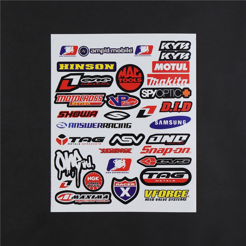 KYB MOTUL Motorcycle Sticker GP Motocross Helmet Reflective Decal ...