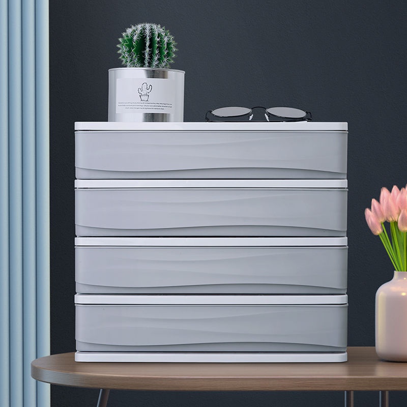 Office desk cover storage box plastic small drawer file folder